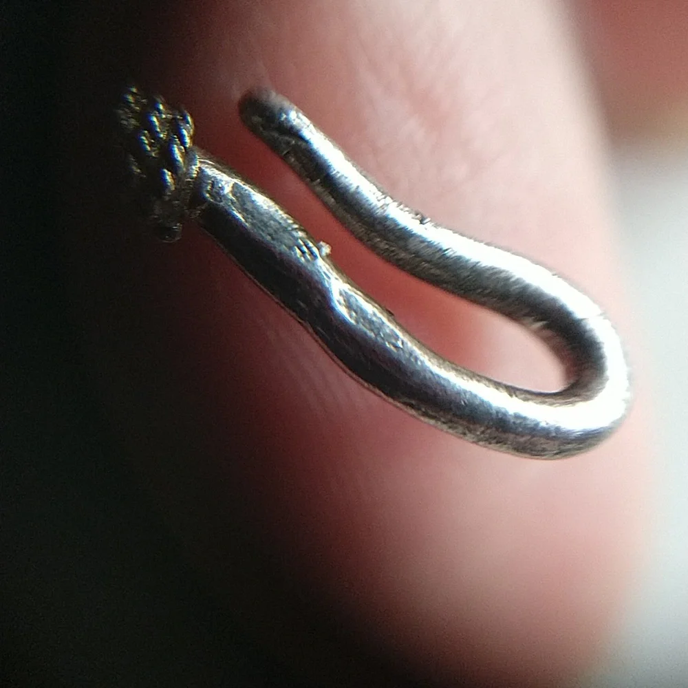 Vintage Bali style snake chain 925 sterling silver